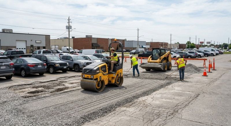 Parking Lot Gravel Repair in Canton, GA